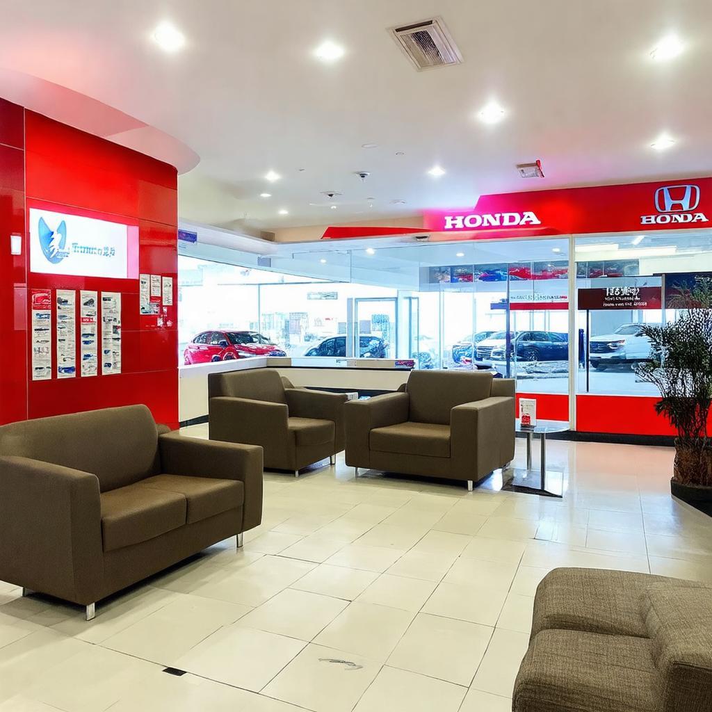 Khu vực chờ khách hàng tại Honda Thu Thủy 210 Hưng Yên Lộc Vượng Nam Định